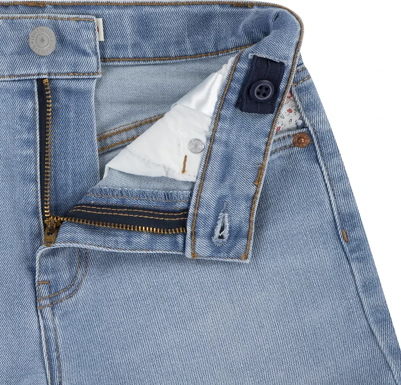 Levi's Girls' Print Block Mom Shorts 3