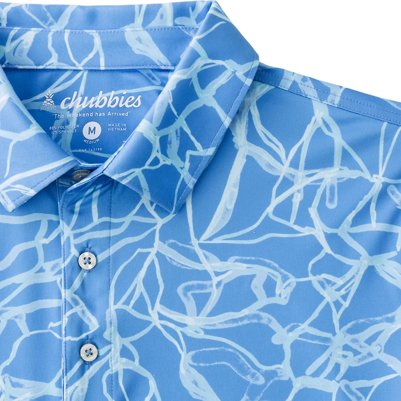 Chubbies Men's The Well Whatever, Nevermind Performance Polo Shirt