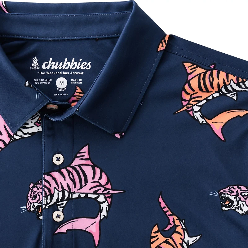 Chubbies Men's the King of Sea Performance Polo Shirt