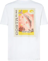 Costa Del Mar Men's Postal Stamp Redfish Short Sleeve T-shirt
