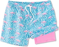 Chubbies Boys' Printed Lined Swim Trunk Shorts