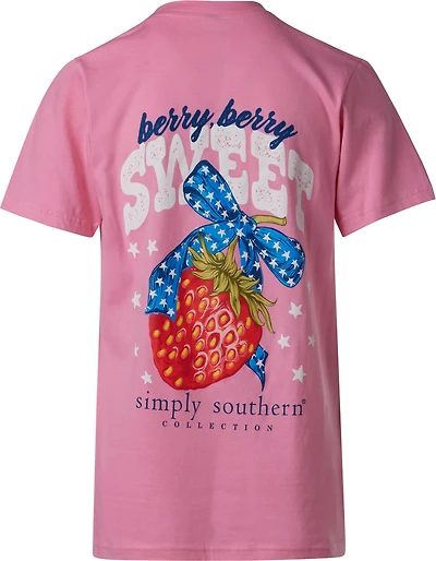 Simply Southern Girls' Berry FncyCndy Tee