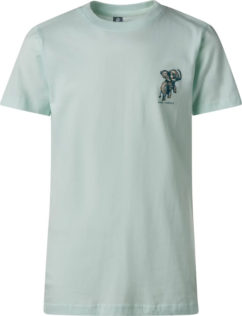 Simply Southern Girls' Bloom Elephant Graphic T-shirt