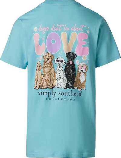 Simply Southern Girls' Love Dogs Graphic T-shirt