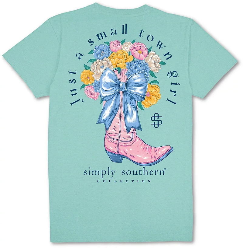 Simply Southern Girls' Small Town Graphic T-shirt
