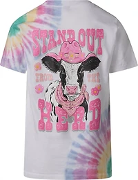 Simply Southern Girls' Stand Out Cow Graphic T-shirt