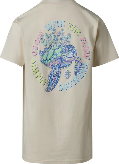 Simply Southern Girls' Turtle Track Flow Short Sleeve T-shirt