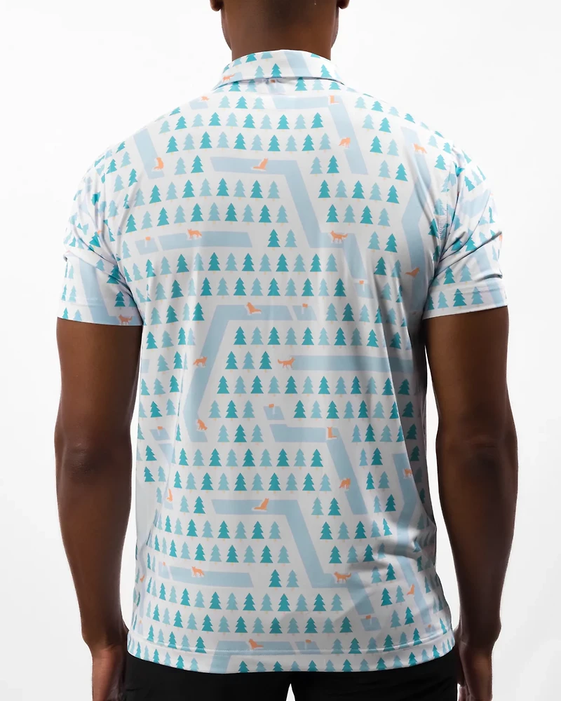 Waggle Men's Fox Holes Polo Shirt