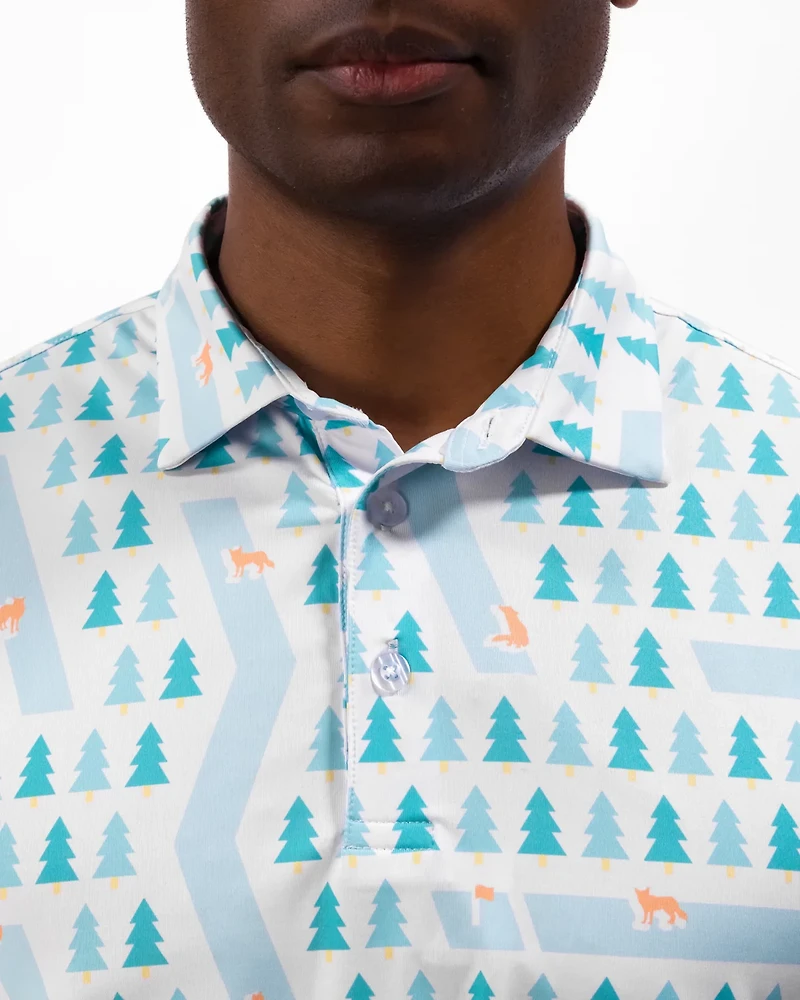 Waggle Men's Fox Holes Polo Shirt