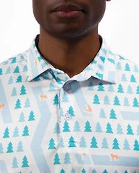 Waggle Men's Fox Holes Polo Shirt