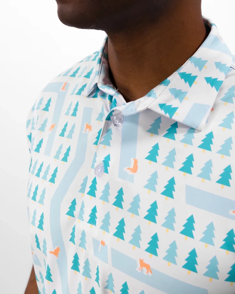 Waggle Men's Fox Holes Polo Shirt
