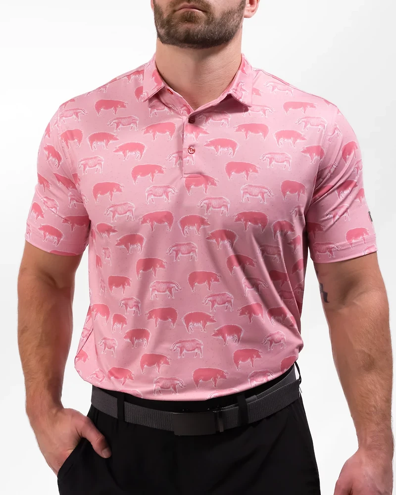 Waggle Men's Hog Heaven Polo Shirt