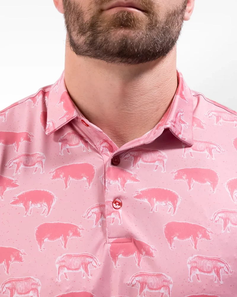 Waggle Men's Hog Heaven Polo Shirt