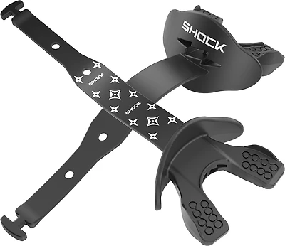 Shock Doctor Adults' Bolt Black/White Lux Lip Guard