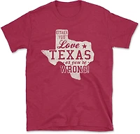 State Life Men's Texas Love Short Sleeve Graphic T-shirt