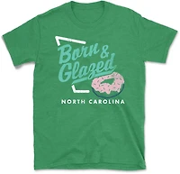 State Life Men's North Carolina Born And Glazed Short Sleeve Graphic T-shirt