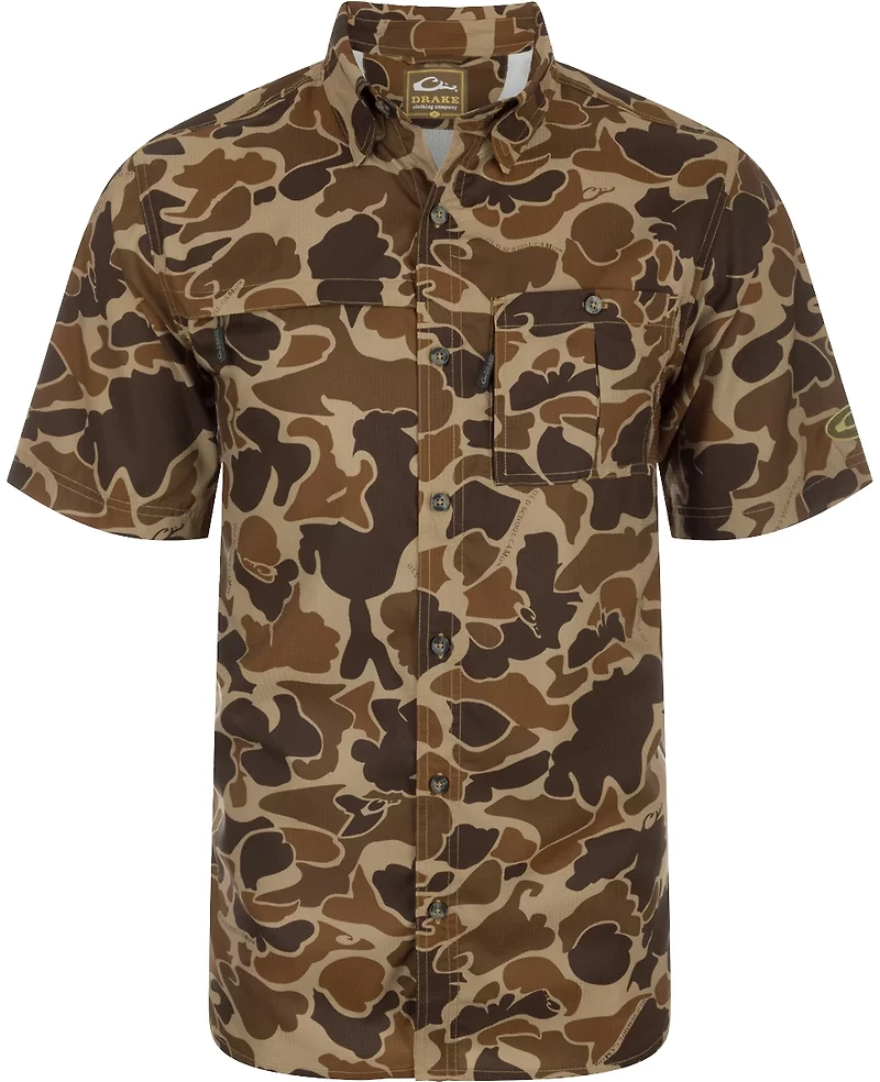 Drake Men's Dove Load Camo Short Sleeve Shirt