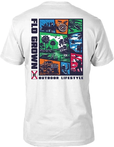 FLOGROWN Men's Florida Lifestyle Collage T-shirt