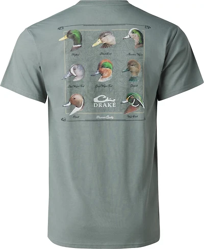 Drake Waterfowl Men's Dabbling Duck Heads Graphic T-shirt