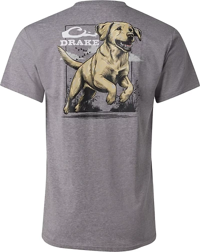 Drake Waterfowl Men's Jumping Dog Graphic T-shirt