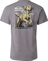 Drake Waterfowl Men's Jumping Dog Graphic T-shirt