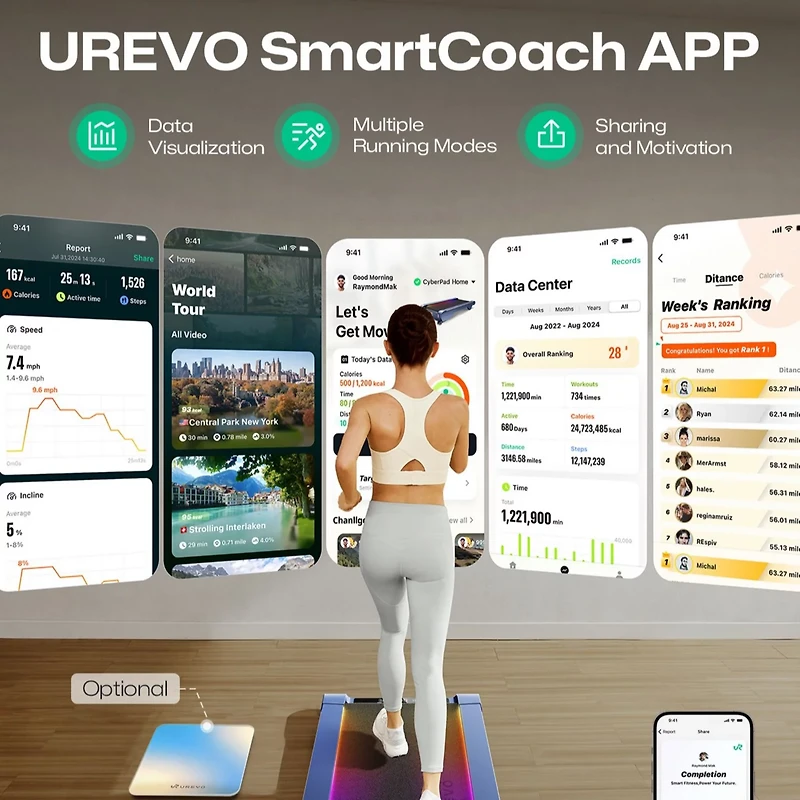 UREVO Cyberpad Home Treadmill