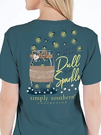 Simply Southern Girls' Sparkle Jar Graphic T-shirt