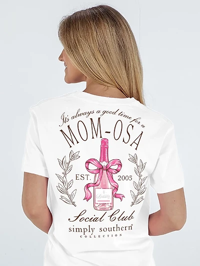 Simply Southern Women's Mom-osa Short Sleeve T-shirt