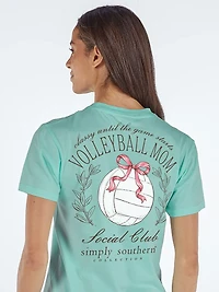 Simply Southern Women's Volleyball Mom Short Sleeve T-shirt