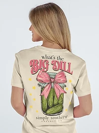 Simply Southern Women's What's The Big Dill Short Sleeve T-shirt