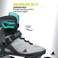 Rollerblade Women's Macroblade 80 Fitness Inline Skates