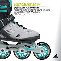 Rollerblade Women's Macroblade 80 Fitness Inline Skates