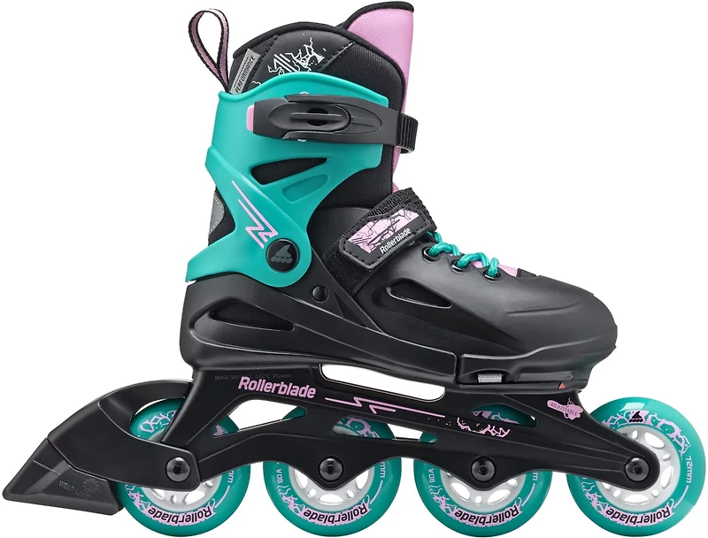 Rollerblade Kids' Fury Adjustable Fitness Inline Skates