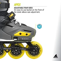 Rollerblade Youth Apex Adjustable Urban Performance Inline Skates