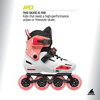 Rollerblade Youth Apex Adjustable Urban Performance Inline Skates