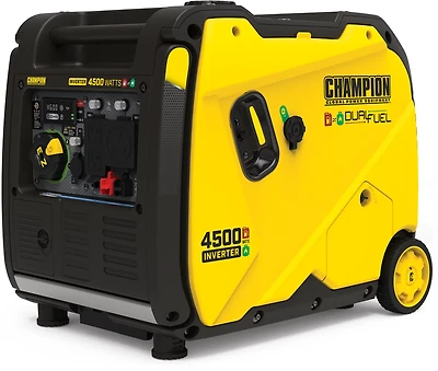 Champion Power Equipment 4,500W Electric Start Dual Fuel RV Ready Inverter Generator