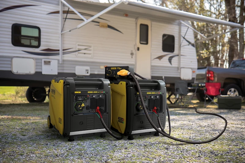 Champion Power Equipment 4,500W Electric Start Dual Fuel RV Ready Inverter Generator