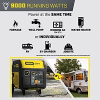 Champion Power Equipment 11,000W Wireless Remote Start Home Backup Inverter Generator