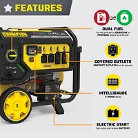 Champion Power Equipment 7,500W Electric Start Dual Fuel Home Backup Generator