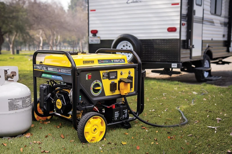 Champion Power Equipment 4,000W Electric Start Tri Fuel RV Ready Generator