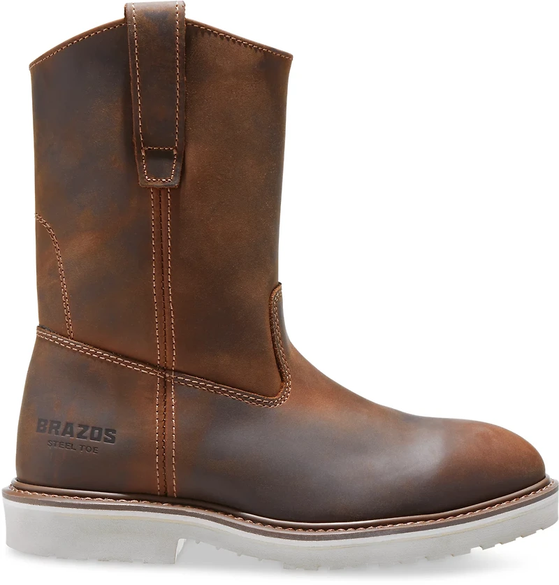 Brazos Men's Wellington Steel Toe Work Boots