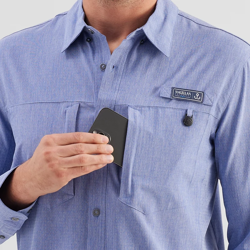 Magellan Outdoors Men's Pro Jacob Wheeler Angler Long Sleeve Shirt