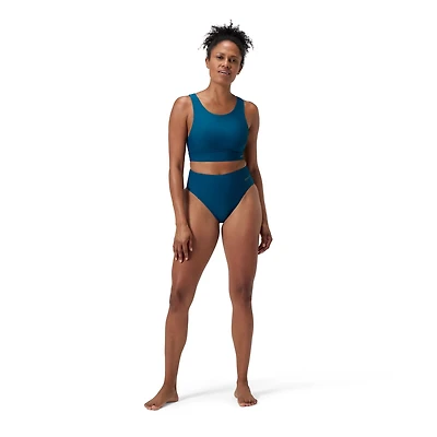 Speedo Women's Solid High Neck Top