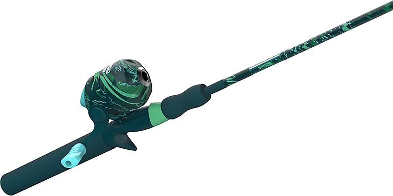 Zebco Splash 6 ft M Freshwater Spincast Combo Fishing Rod