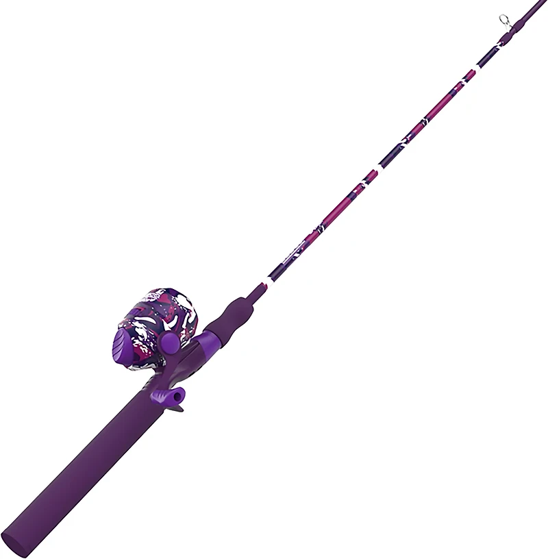Zebco Splash 6 ft M Freshwater Spincast Combo Fishing Rod