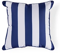 Mosaic 18 Cabana Stripe Piped Edge Patio Pillow