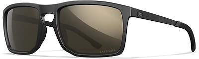 Wiley X Axe Captivate Matte Black Tungsten Polarized Mirrored Lens Sunglasses