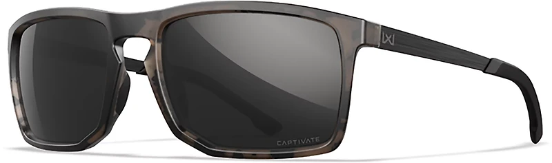 Wiley X Axe Captivate Matte Black Tungsten Polarized Mirrored Lens Sunglasses