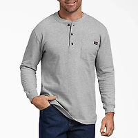Dickies Men's Short Sleeve Heavyweight Henley