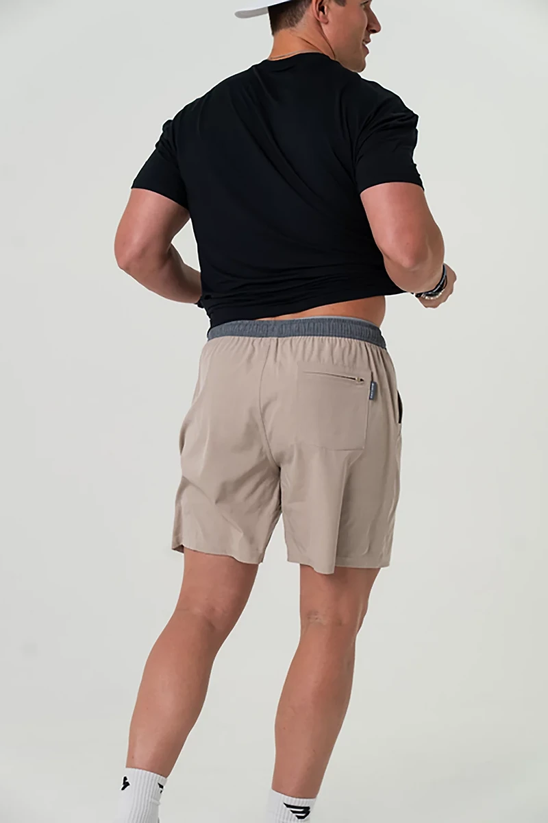 BURLEBO Men's USA Throwback Athletic Shorts